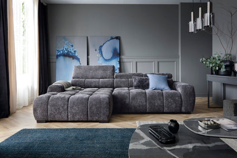 BRONTE MINI  112" x 66" Wide Sectional with Electric Seat Extension