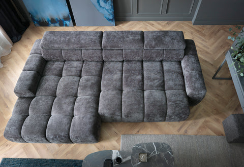 BRONTE MINI  112" x 66" Wide Sectional with Electric Seat Extension