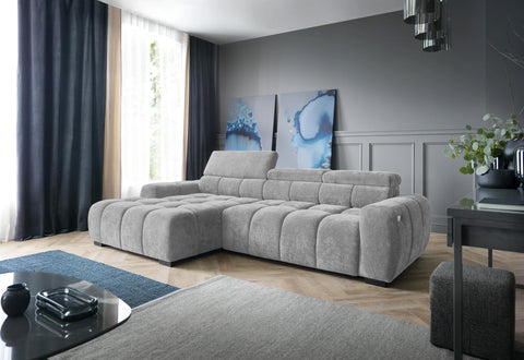 BRONTE MINI  112" x 66" Wide Sectional with Electric Seat Extension