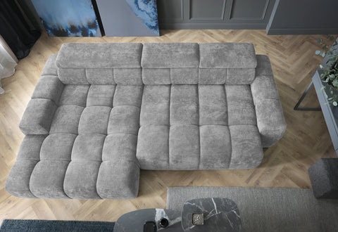 BRONTE MINI  112" x 66" Wide Sectional with Electric Seat Extension