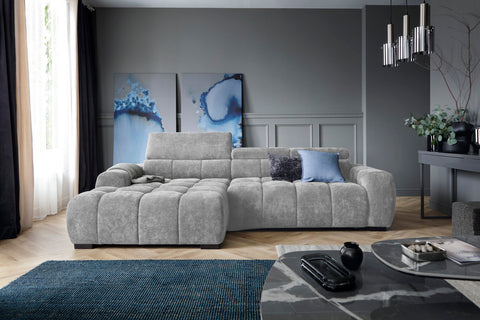 BRONTE MINI  112" x 66" Wide Sectional with Electric Seat Extension