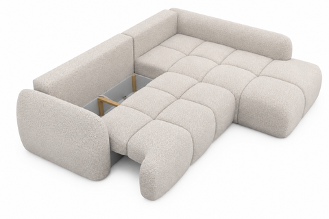 VINCARO L 106" x 81" Wide Sleeper Sectional with Storage
