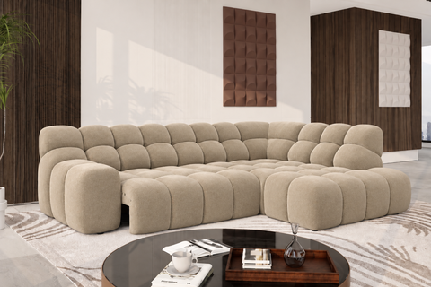 CAMPIONE L 113" x 80" Wide Sectional with Electric Seat Extension