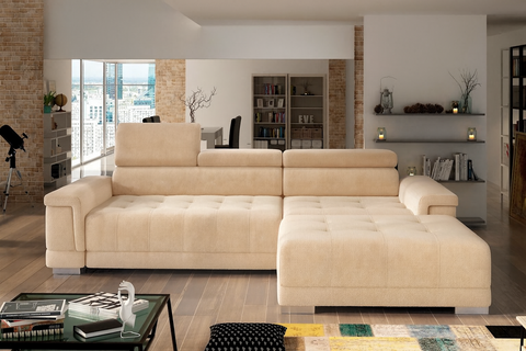 CARINA MINI 108" x 70" Wide Sectional with Electric Seat Extension