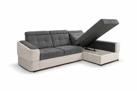 ALTO MINI 111.5" x 68" Wide Sleeper Sectional with Storage