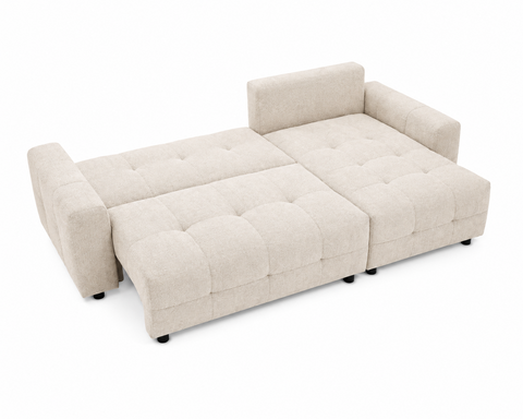 ELVAR CORNER SOFA 98" x 58"  Wide Sleeper Sectional