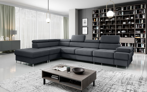 GALAXY L2 131" x 88"  Wide Sleeper Sectional with Storage