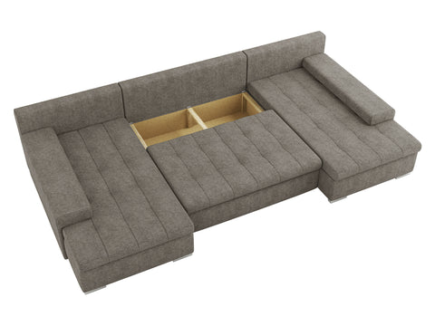 CESARE MAX 135" x 71.5"  Wide Sleeper Sectional with Storage