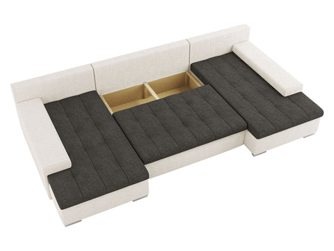 CESARE MAX 135" x 71.5"  Wide Sleeper Sectional with Storage