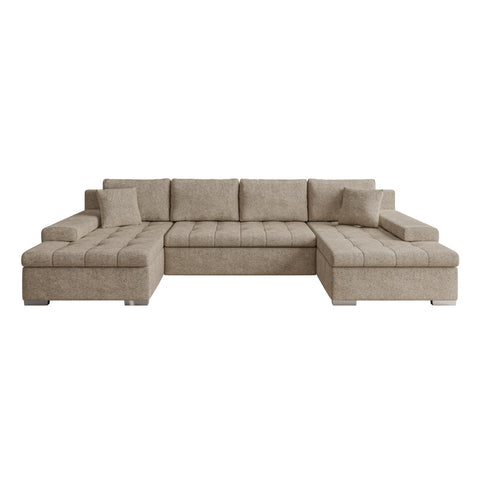 CESARE MAX 135" x 71.5"  Wide Sleeper Sectional with Storage