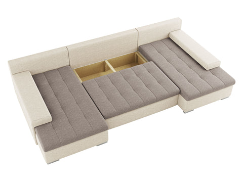 CESARE MAX 135" x 71.5"  Wide Sleeper Sectional with Storage