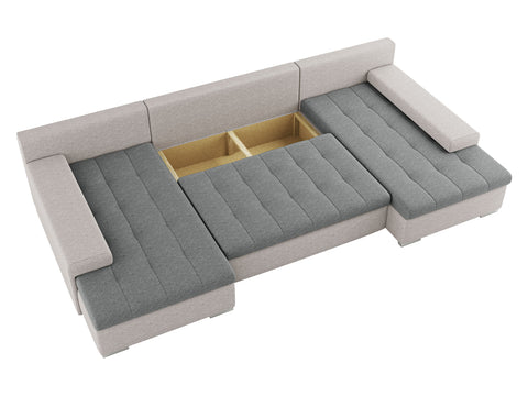 CESARE MAX 135" x 71.5"  Wide Sleeper Sectional with Storage