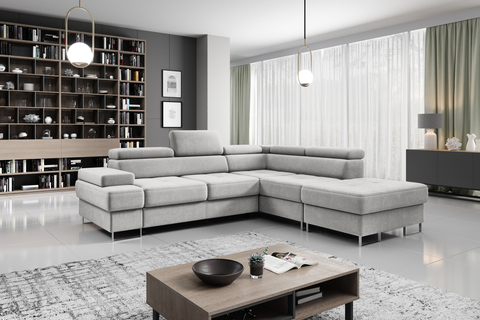 GALAXY L 103" x 88"  Wide Sleeper Sectional with Storage