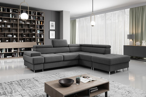 GALAXY L 103" x 88"  Wide Sleeper Sectional with Storage