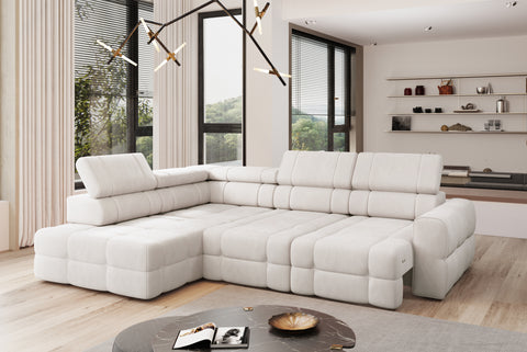 OLI L 117" x 85.5" Wide Sectional with Electric Seat Extension