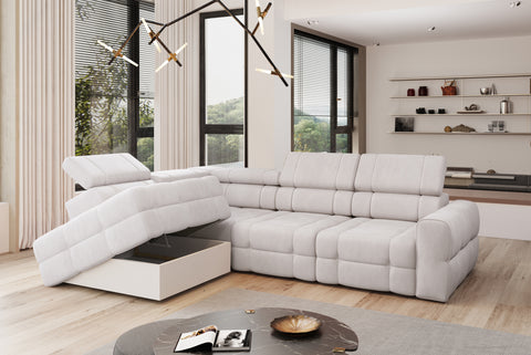 OLI L 117" x 85.5" Wide Sectional with Electric Seat Extension