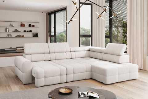 OLI L 117" x 85.5" Wide Sectional with Electric Seat Extension