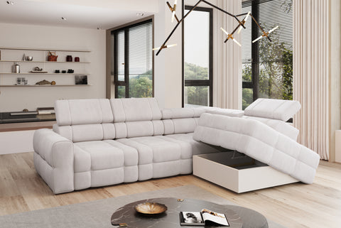 OLI L 117" x 85.5" Wide Sectional with Electric Seat Extension