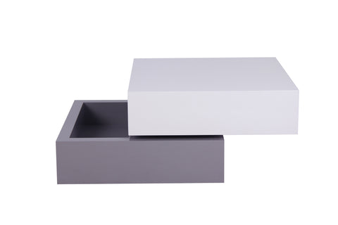 ARIA White & Gray Coffee Table