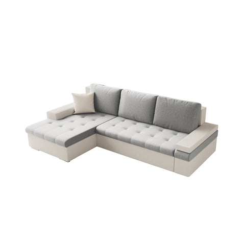 CESARE MINI L 108" x 71.5"  Wide Sleeper Sectional with Storage