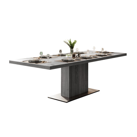 Cartier 71" Gray Extendable Dining Table