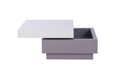 FALON White & Gray Coffee Table