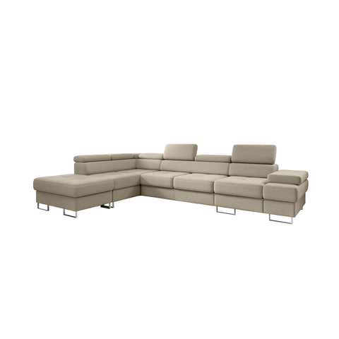 GALAXY L2 131" x 88"  Wide Sleeper Sectional with Storage