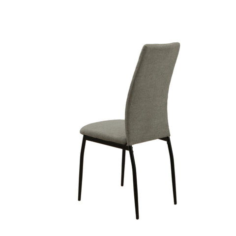 MILO Dining Chair Dark Gray & Black Leg