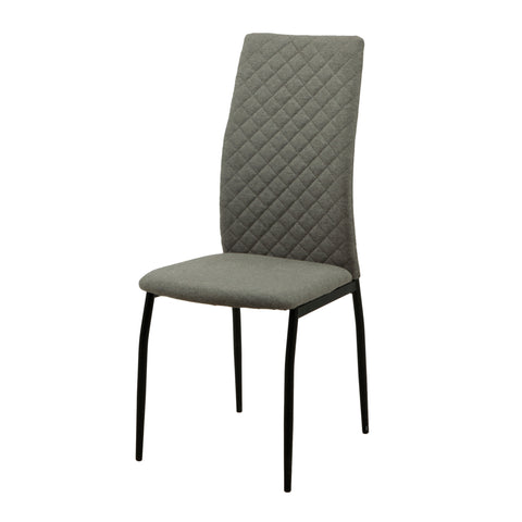 MILO Dining Chair Dark Gray & Black Leg