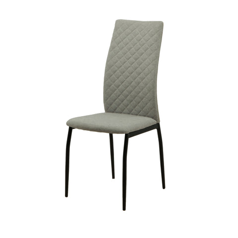 MILO Dining Chair Gray & Black Leg