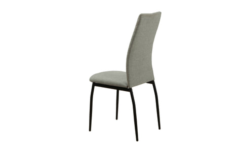 MILO Dining Chair Gray & Black Leg