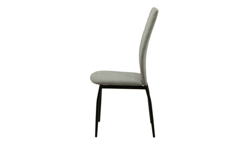 MILO Dining Chair Gray & Black Leg