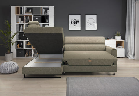 NEO L 98" x 72.5" Wide Sleeper Sectional with Storage