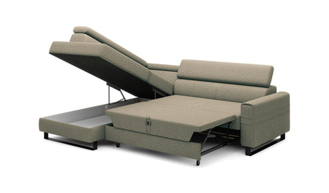 NEO L 98" x 72.5" Wide Sleeper Sectional with Storage