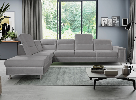 NICOLA L2 140" x 93" Wide Sleeper Sectional with Storage