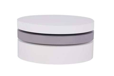 TESSA White & Gray Coffee Table