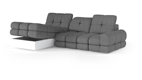 TORO MINI 111" x 67" Wide Sectional with Electric Seat Extension