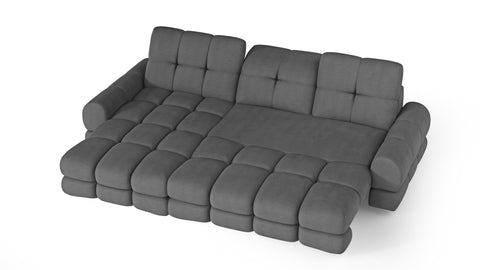 TORO MINI 111" x 67" Wide Sectional with Electric Seat Extension