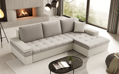 CESARE MINI L 108" x 71.5"  Wide Sleeper Sectional with Storage