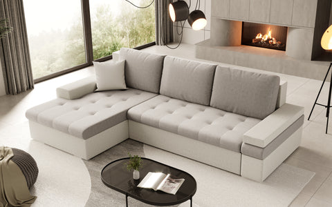 CESARE MINI L 108" x 71.5"  Wide Sleeper Sectional with Storage