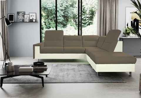 NICOLA L 111" x 93" Wide Sleeper Sectional with Storage