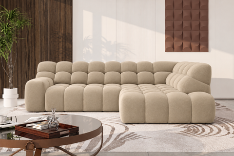 CAMPIONE L 113" x 80" Wide Sectional with Electric Seat Extension
