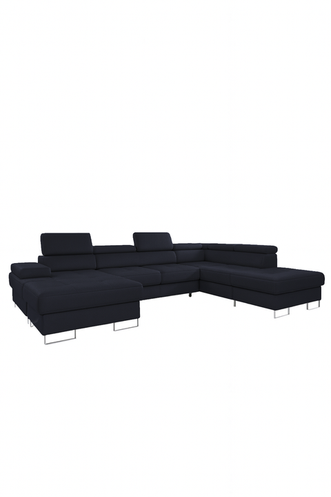 GALAXY XL 133" x 88" x 70 Wide Sleeper Sectional with Storage