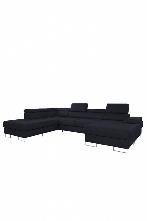 GALAXY XL 133" x 88" x 70 Wide Sleeper Sectional with Storage