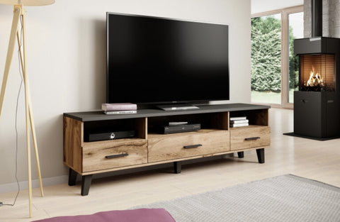 LOTTA Tv Stand 71" Wotan + Black
