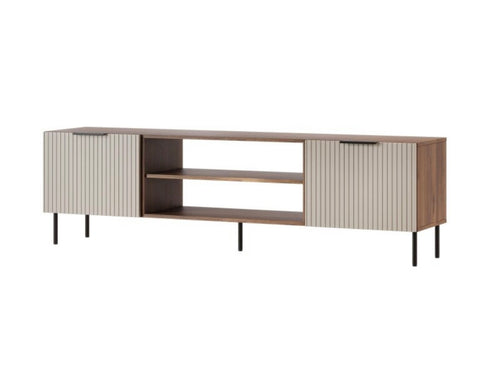 ALMERA Tv Stand 71" Walnut + Cashmere