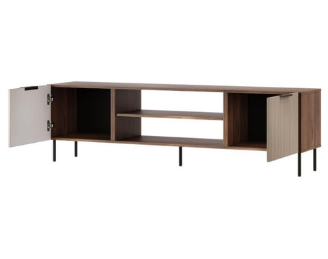 ALMERA Tv Stand 71" Walnut + Cashmere