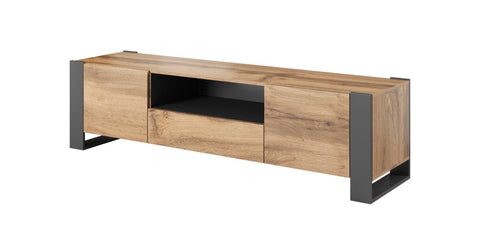 WOOD Tv Stand 71" Oak+ Anthracite