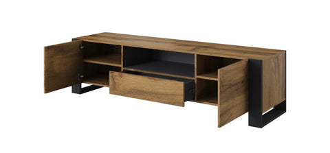 WOOD Tv Stand 71" Oak+ Anthracite