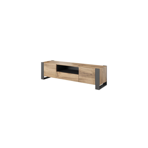 WOOD Tv Stand 71" Oak+ Anthracite